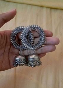Sliver Jhumkas
