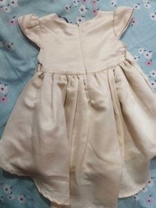 Cream Color Branded Up N Dowm Frock