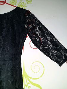 Black Lace Mini Dress 👗