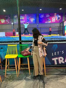 Trendy Beige Trousers and