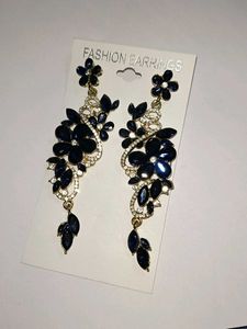 Blue Ad Earrings