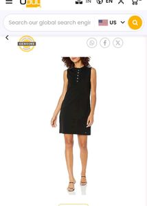 Dress In Eyelets - Deep Blue Colour - Knit