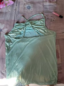 Mint Green Ruched Tank Top