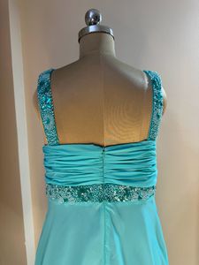 Green Embellished Skater Dress