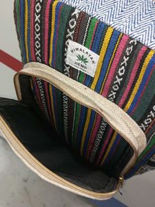 Colorful Hemp College Office Backpack