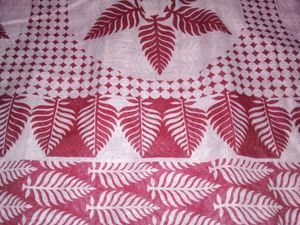 Womens Red With White Beautiful Saree.