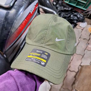 New Nike Sport Cap - Olive Green (Simple, clear, a