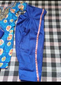 Blue Printed Salwar Kameez Suit