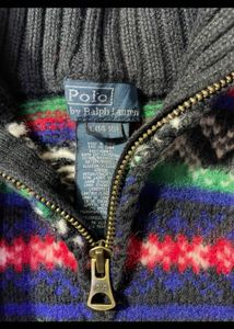 Patterned Half-Zip Sweater