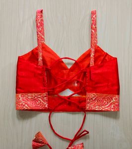 New Designer Orange Blouse