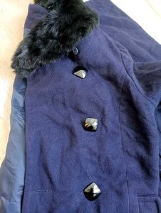 Woman Fur Collar Coat