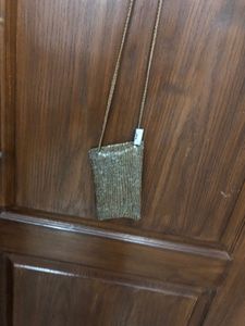 Gold Mobile Holder Sling Bag