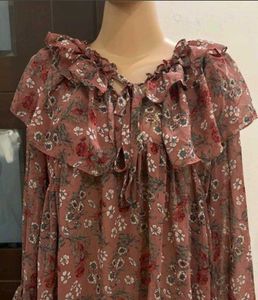 Floral Print Off-Shoulder Top