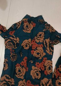Floral Print Cord Set