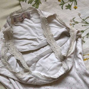 Gap 1989 Polka Dot Tank Top Lace Details