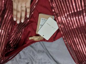SASSAFRAS  Maroon Fancy Blouse