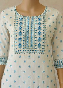 Embroidered Straight Elegant Kurta Set