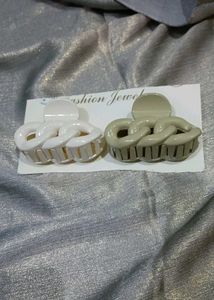 Chain Link Hair Claws - Set of 2