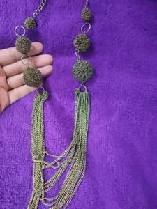 Statement Necklace with Fringe