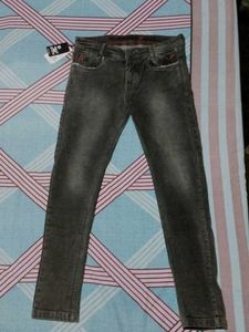 Stylish Gray Denim Jeans