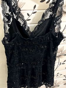 Lace Embellished Top