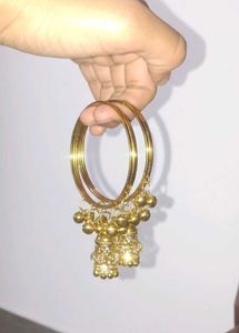 Golden Jhumka Bangles
