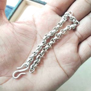 Pure Silver Link Chain ⛓️ Bracelet For Man&amp; Women.