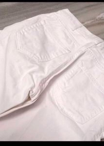 White Denim Shorts