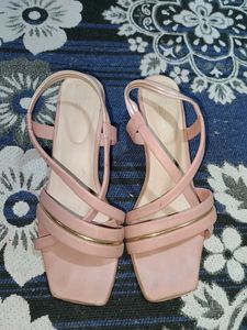 Pink Strappy Flats