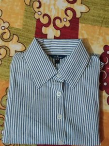 Striped Button-Down Shirt