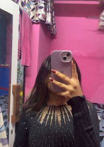 Sparkly Black Top