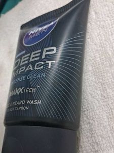 Nivea Deep Impact Face &amp; Beard Wash - 100ml