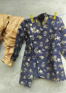 Boys Floral Print Kurta