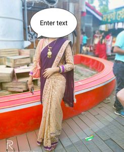 Saree with blouse
