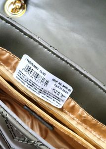 Inc.5 Textured Olive Structured Chain Sling Bag