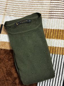 DARK GREEN SWEATER
