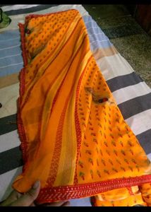 yellow Saree