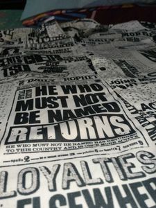 Newsprint print t-shirt