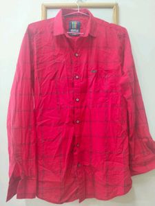 Red Checkered Casual Shirt