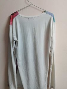 Butterfly &amp; Floral Print Long Sleeve