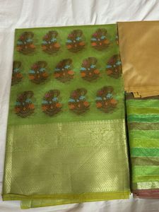 Elegant Green Banarasi Suit Set