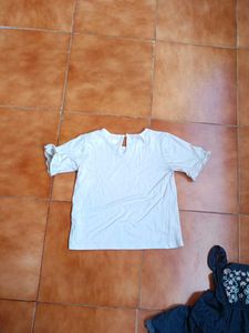 Girls Navy Embroidered Dress Set