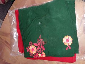 Embroidered Green Tunic Top