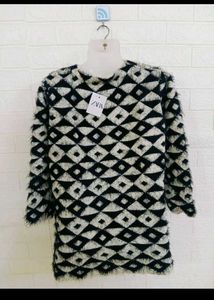 Shrug Style Woollen Cardigan For Women
