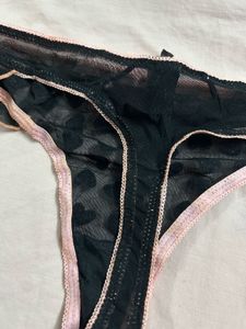 Cute Heart Print Thong