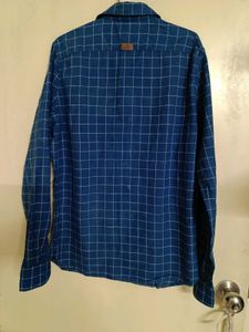 Check Blue Shirt For Men