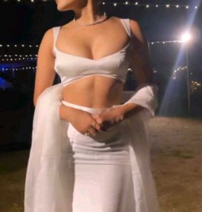 Non Padded Satin Strappy Blouse