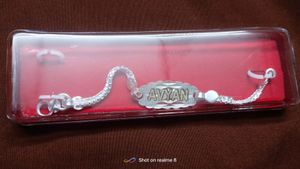 Silver Beby Brackets Name Wali
