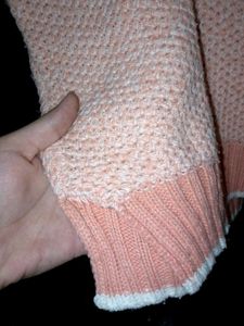 Pink knit pullover
