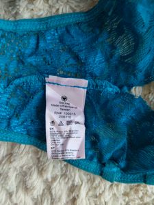 LegAvenue Teal Halter Bralette&amp;Strappy Thong Set